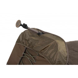 #2682 csb082_fox_voyager_sleeping_bag-_bedchair_securing_hood_single_leg