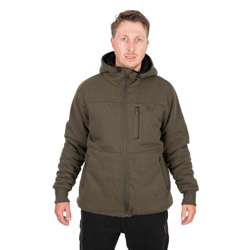 #0268 ccl280_285_fox_collection_sherpa_jacket_green_and_black_main_1