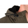#0272 ccl280_285_fox_collection_sherpa_jacket_green_and_black_hood_toggle_detail