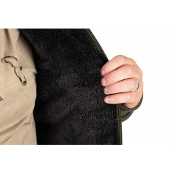 #0271 ccl280_285_fox_collection_sherpa_jacket_green_and_black_lining_detail