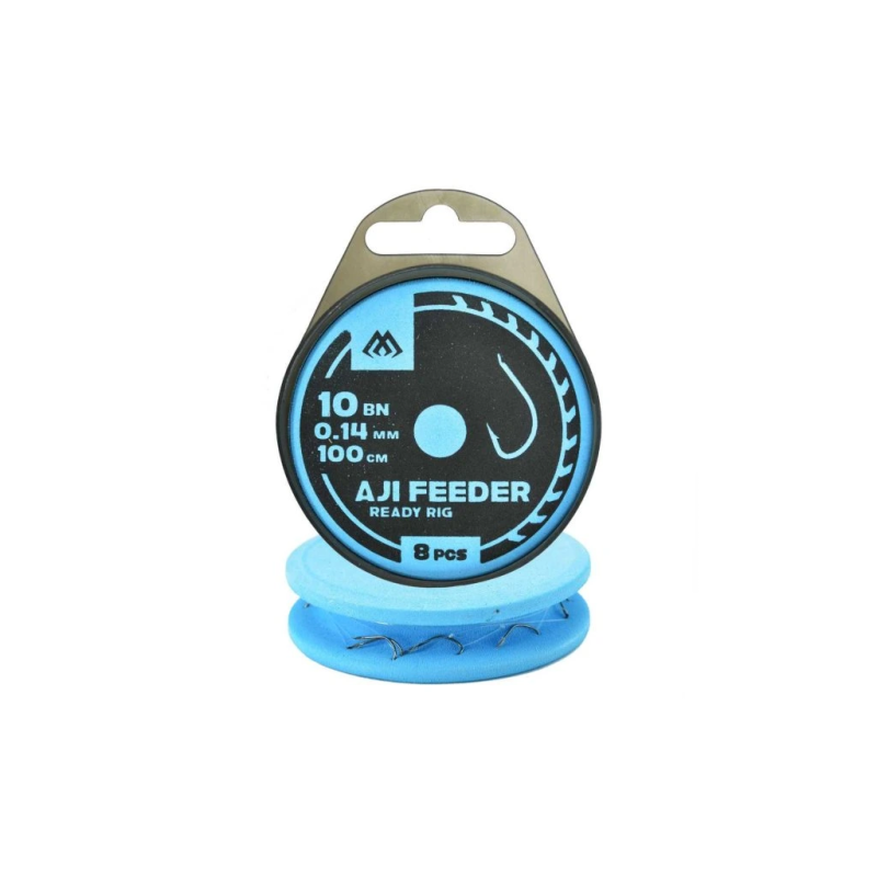 #5999 1147853_mikado-hotovy-navazec-ready-rigs-aji-feeder-1m-8ks - prumer-0-10mm - velikost-hacku - 16 (1)