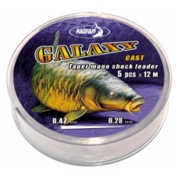 #7476 katran-vlasec-ujimany-taper-mono-shock-leader-galaxy-cast-5x12m-0-30-0-47mm