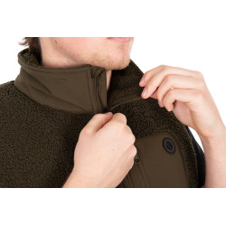 #7950 cfx566-572_fox_olive_sherpa_hybrid_gilet_neckline