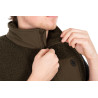 #7950 cfx566-572_fox_olive_sherpa_hybrid_gilet_neckline